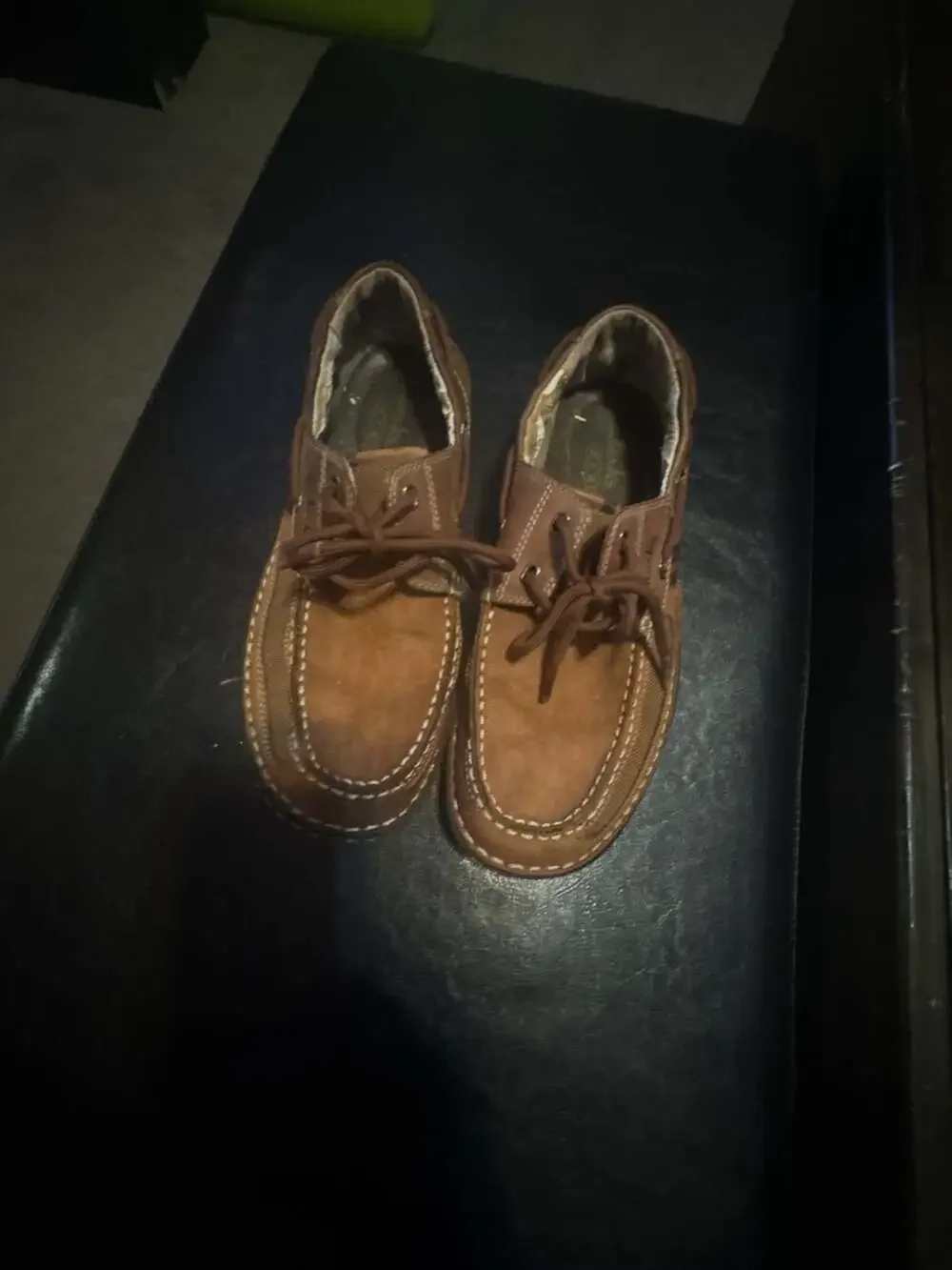 Clarks Brown Leather Boat Shoes